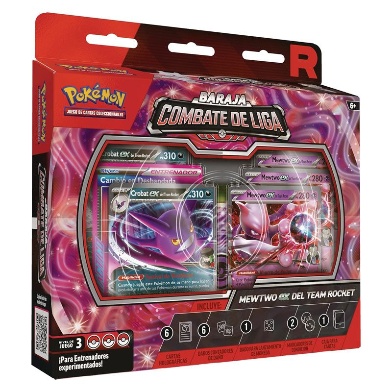 Pokémon TCG: mazo de Batalla Mewtwo ex League de Team Rocket