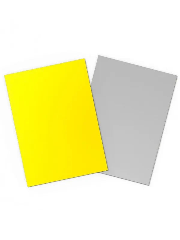 Fundas Standard Matte Dual (100 unidades) Yellow & Silver - Dragon Shield