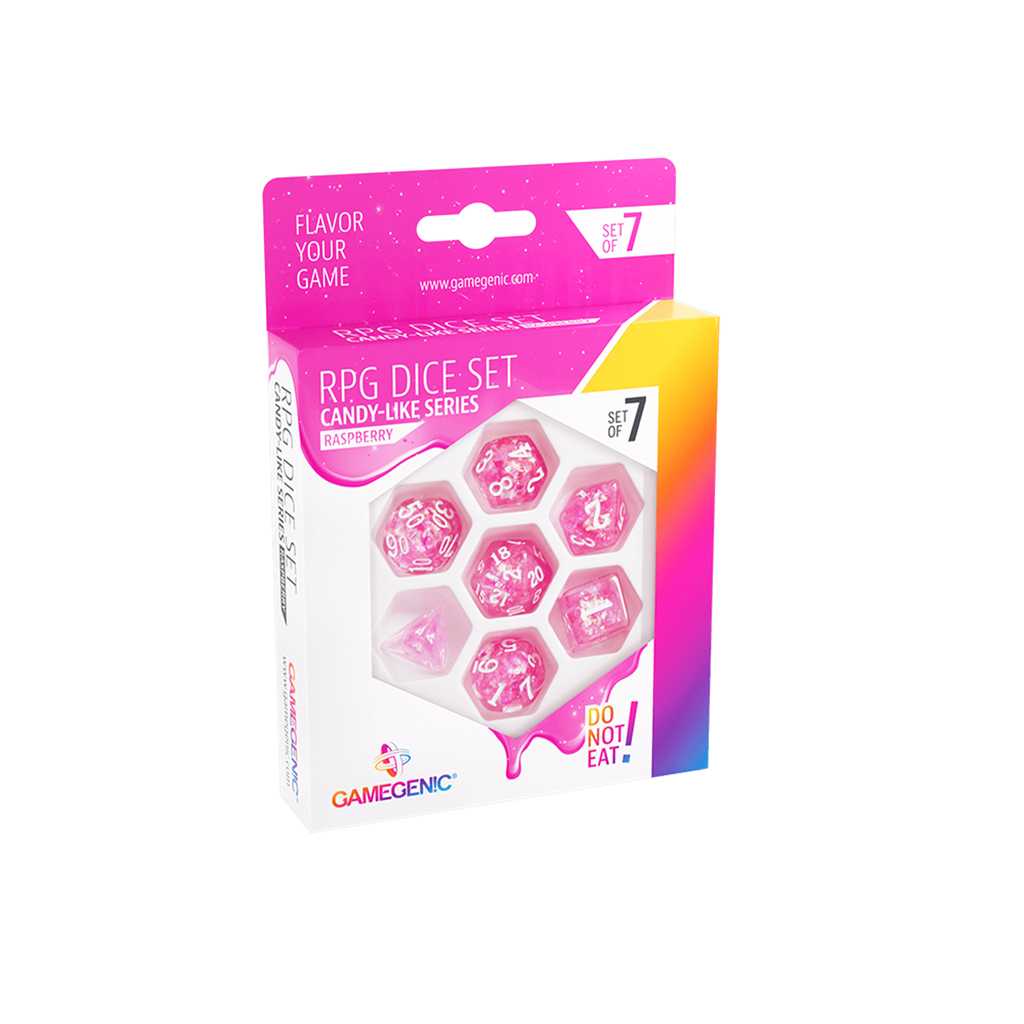 Raspberry RPG Dice Set (7pcs)