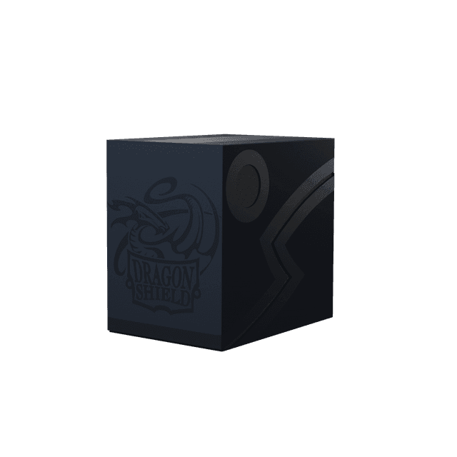Caja de mazo Deck Box DS Double Shell Azul/Negro Dragon Shield