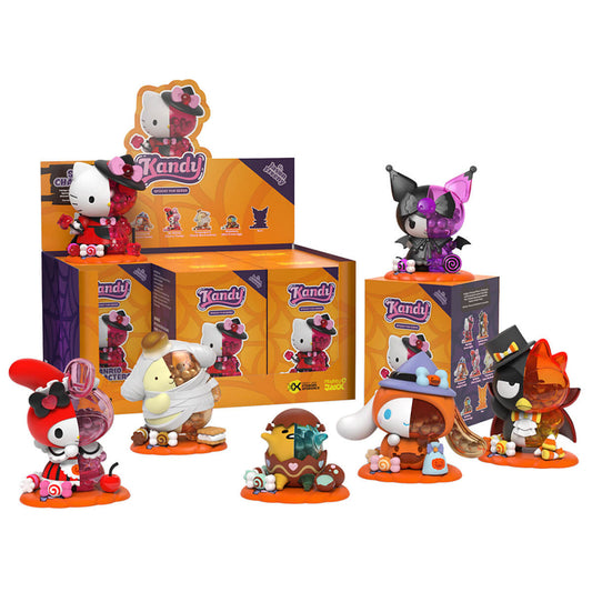 Caja Completa De Figuras Kandy: Sanrio Spooky Fun Series (6 unidades)