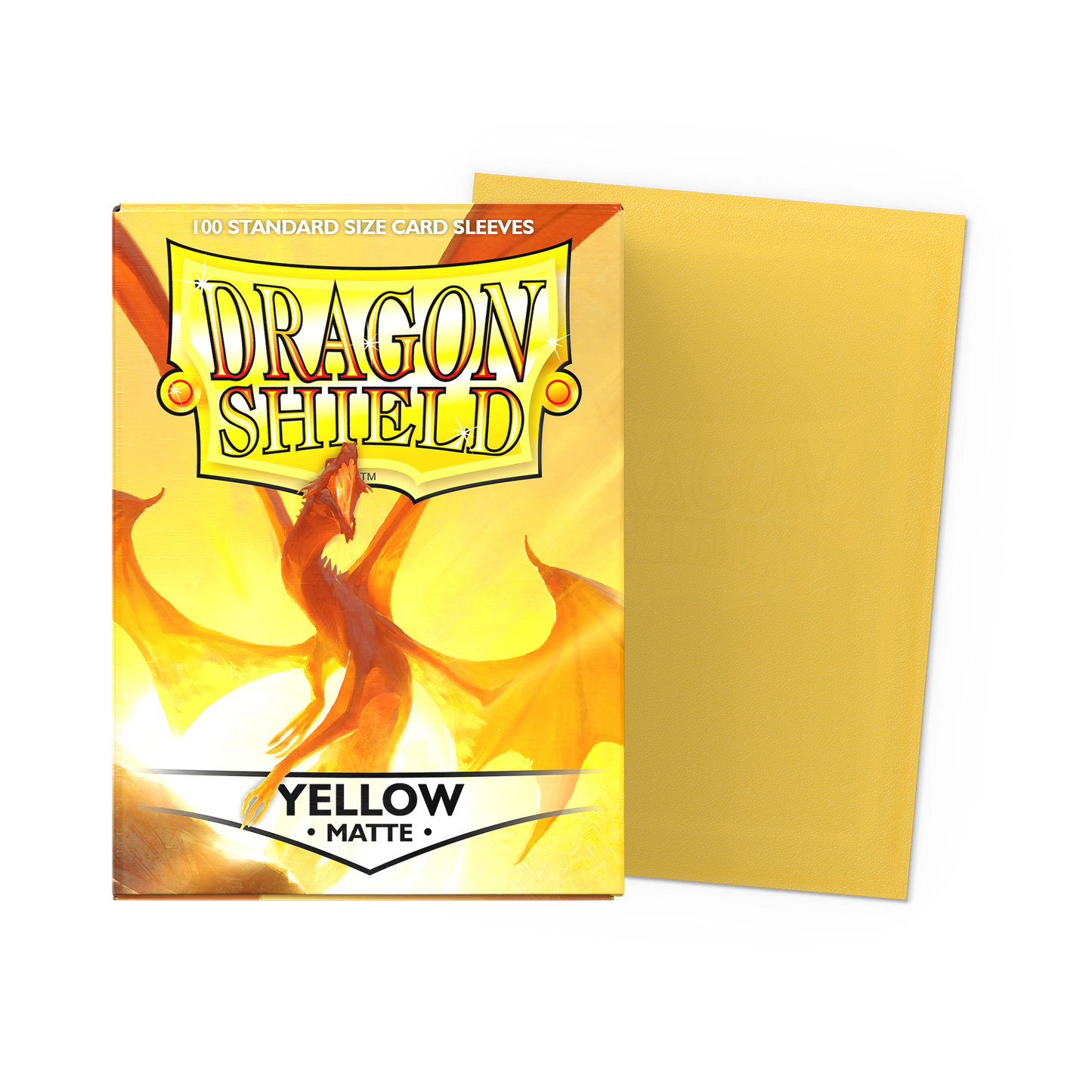 Fundas Standard Matte Amarillo (100 fundas) Dragon Shield.