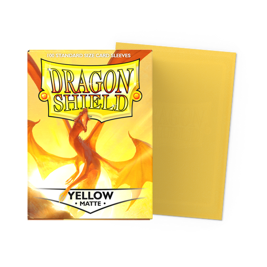 Fundas Standard Matte Amarillo (100 fundas) Dragon Shield.