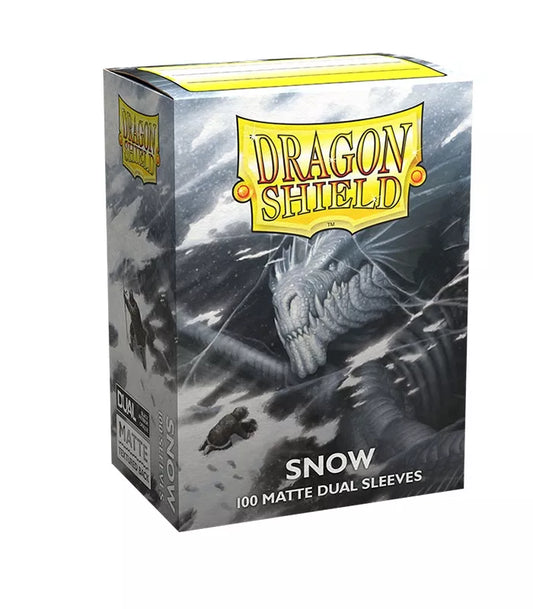 Fundas Standard Dual Matte Snow Nirin Blanco (100 fundas) Dragon Shield.