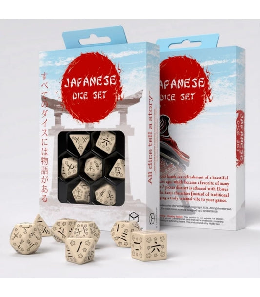 Dados Japanese Beige & Negro