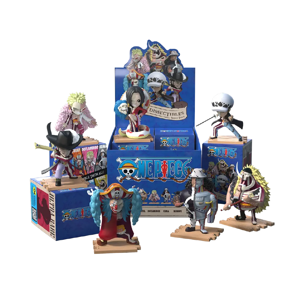 Caja Completa De Figuras Freeny’s Hidden Dissectibles: One Piece (Warlords Edition) (6 unidades)