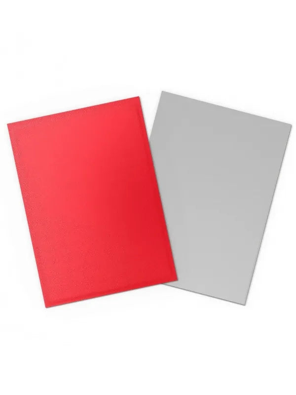 Fundas Standard Matte Dual (100 unidades) Crimson & Silver - Dragon Shield