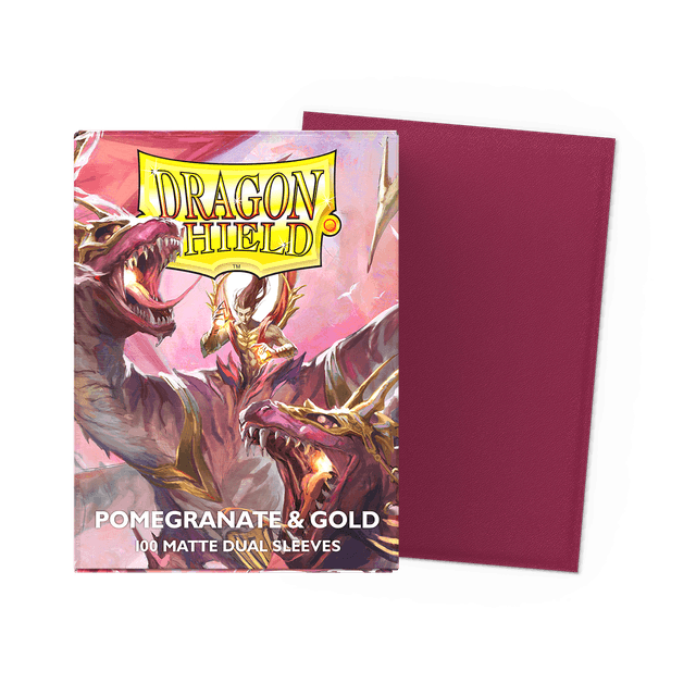 Fundas Standard 25th Special Edition: Pomegranate/Gold (100 Unidades) - Dragon Shield