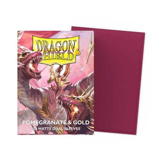 Fundas Standard 25th Special Edition: Pomegranate/Gold (100 Unidades) - Dragon Shield