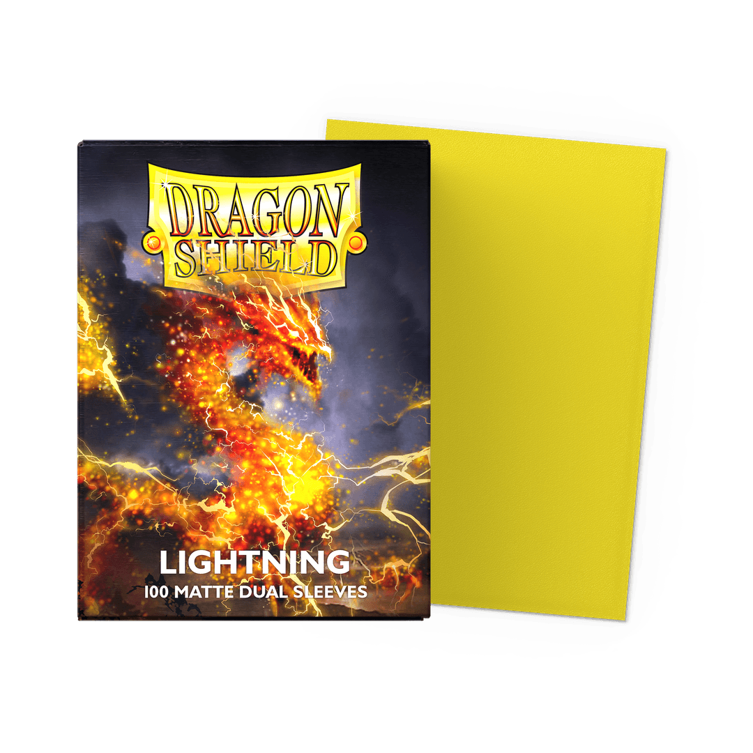 Fundas Standard Dual Matte Lightning Ailia Amarillo (100 fundas) Dragon Shield