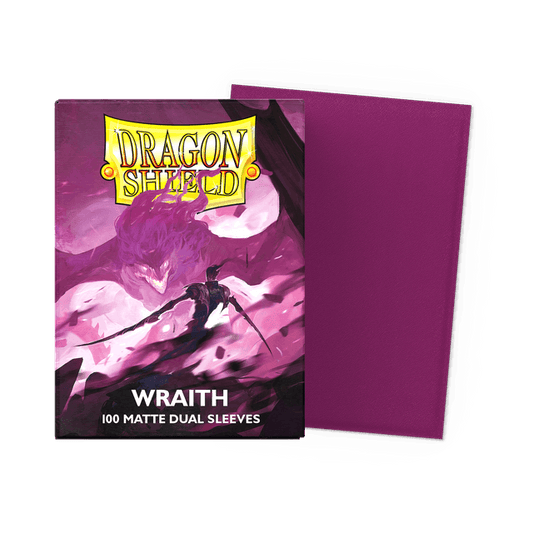 Dragon Shield - 100 Sleeves Dual Matte - Morado  Wraith 'Alaric, Chaos Wraith