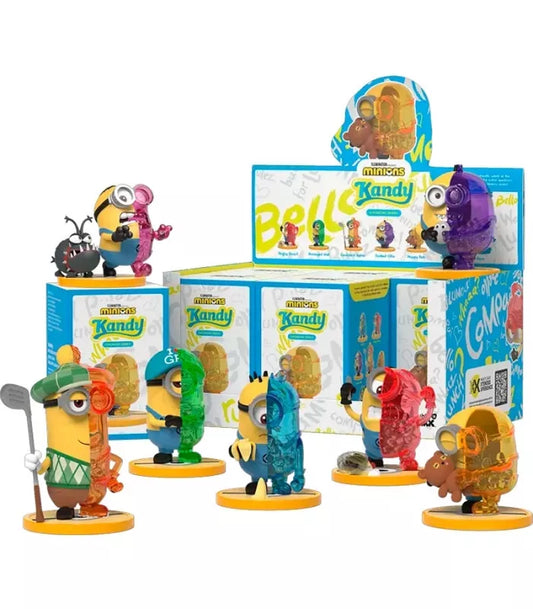 Caja Completa De Figuras Kandy: Minions Emonions Series (6 unidades)