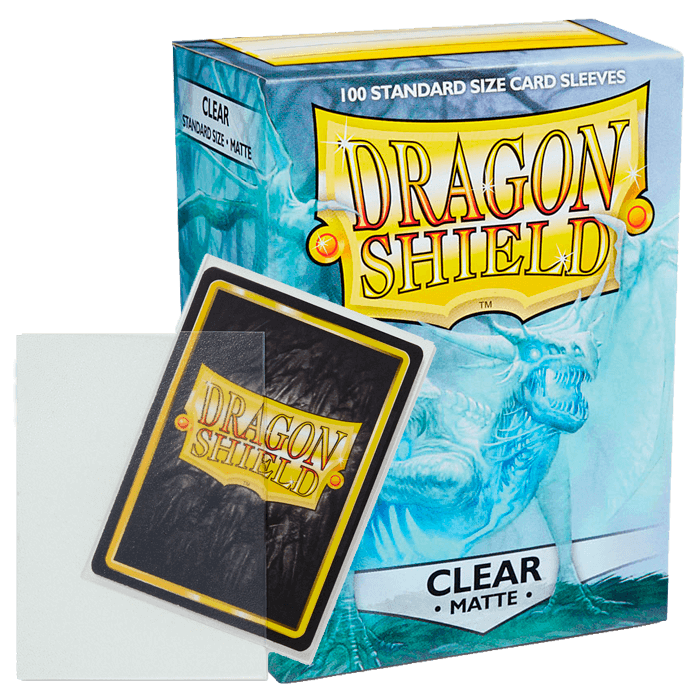 100ct Fundas Mate Transparentes Dragon  Shield