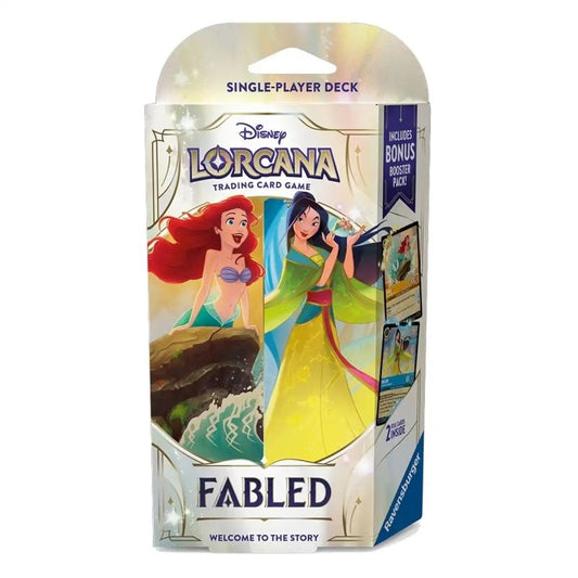 Lorcana Fabled Starter Deck Ámbar/Zafiro (Inglés)